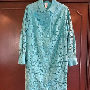 Vintage Irish linen light weight spring coat, body lined, sleeves unlined